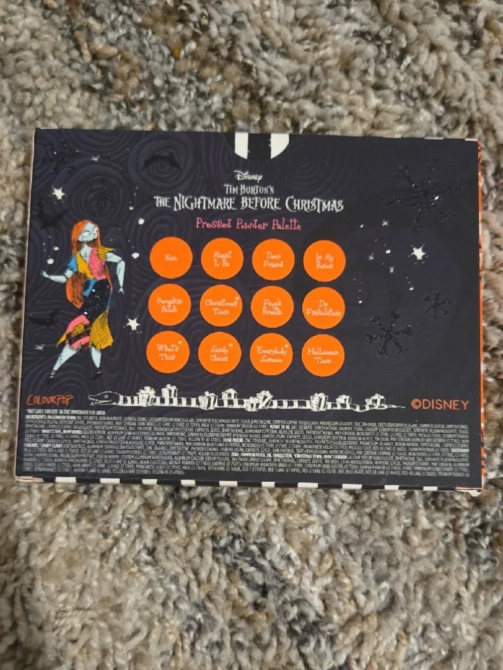 Limited Edition Nightmare Before Christmas Eyeshadow Pallette